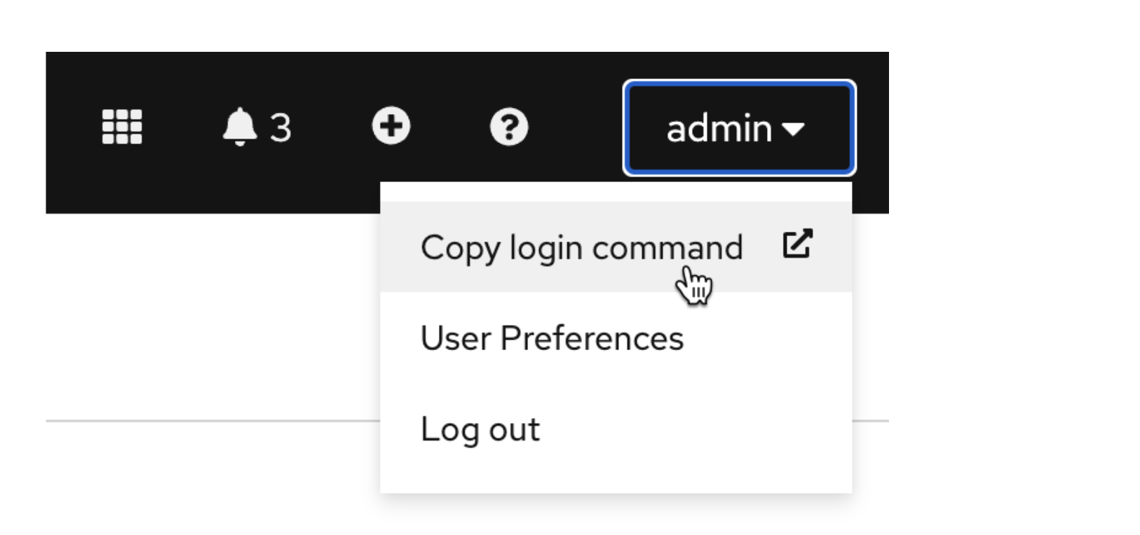 OpenShift token login